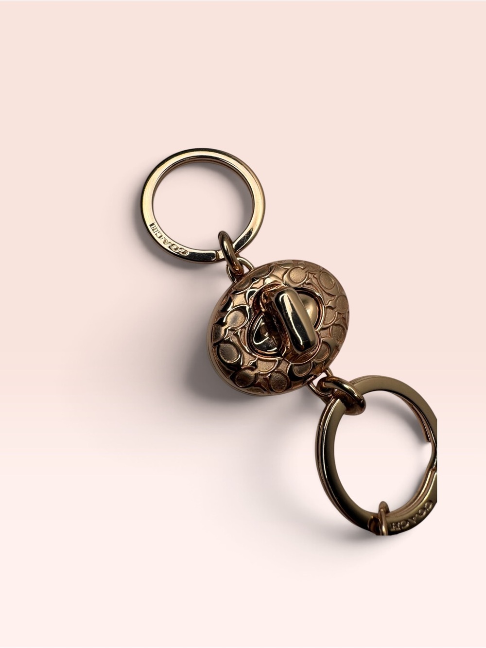 Coach Y2K Rose Gold Valet Key Chain - Picture 4 of 5